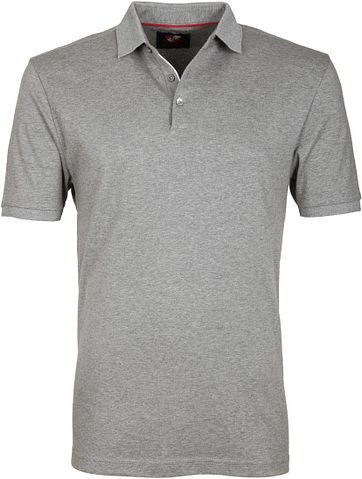 Suitable Poloshirt Liquid Grau