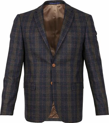 Suitable Prestige Blazer Deloro Pane Navy