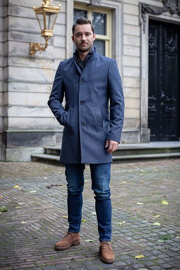 Suitable Prestige Hamburg Coat Navy