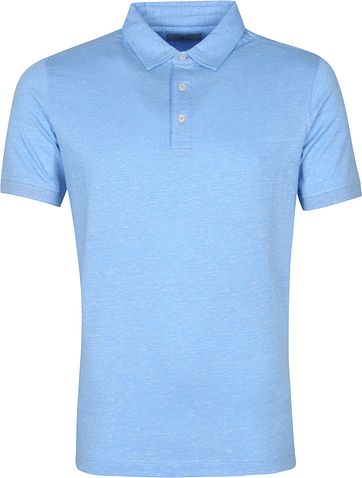 Suitable Prestige Melange Polo Blauw