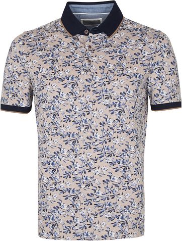 Suitable Prestige Polo Shirt Flower Beige