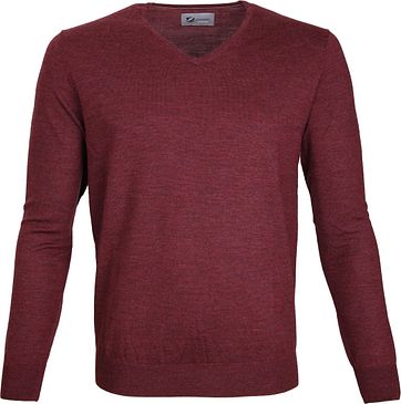 Suitable Prestige Pullover V-hals Bordeaux