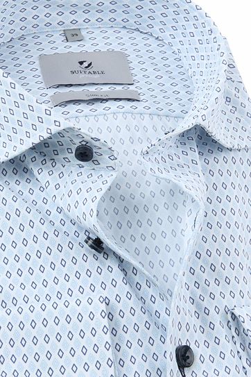 Suitable Prestige Shirt Print Light Blue