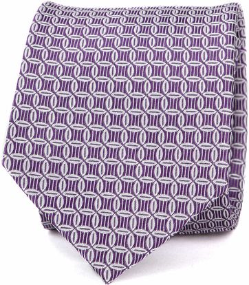 Suitable Progetto Stropdas Cirkels Paars suitable kopen in de aanbieding