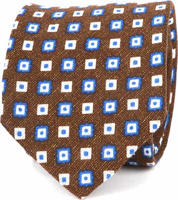 Suitable Progetto Tie Square Brown
