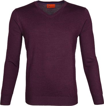 Suitable Pullover Aron Merino Lila