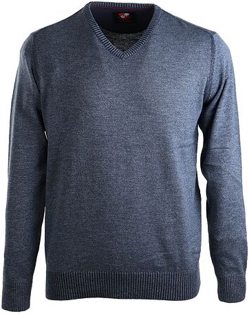 Suitable Pullover Baumwolle Dunkelblau