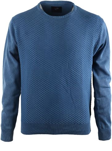 Suitable Pullover Blau Dreieck