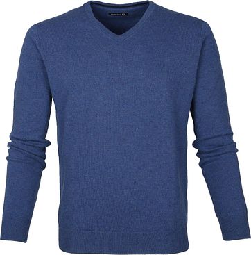 Suitable Pullover Lamswol V Hals Blauw suitable kopen in de aanbieding Suitable Pullover Lamswol V Hals Blauw suitable kopen in de aanbieding