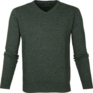 Suitable Pullover Lamswol V Hals Donkergroen suitable kopen in de aanbieding Suitable Pullover Lamswol V Hals Donkergroen suitable kopen in de aanbieding