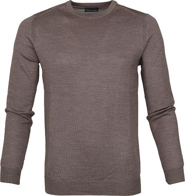 Suitable Pullover Merino Rick Hellbraun