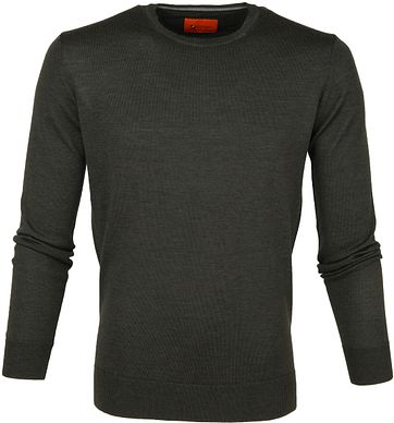 Suitable Pullover O-neck Olive