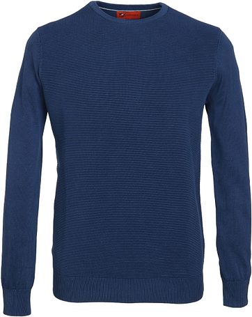 Suitable Pullover Ottoman Dunkelblau