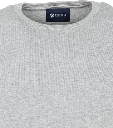 Suitable Respect Oini Pullover O-hals Grijs