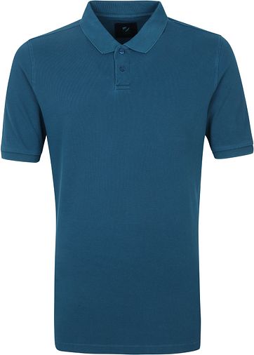 Suitable Respect Pete Polo Indigo Blauw