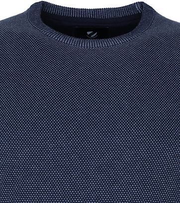 Suitable Respect Pullover Jean Donkerblauw