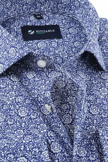 Suitable Respect Shirt Print Navy