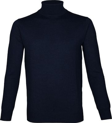 Suitable Rollkragenpullover Niels Merino Dunkelblau