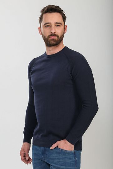 Suitable Scott Pullover Donkerblauw