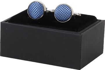 Suitable Seide Manschettenknöpfe Denim