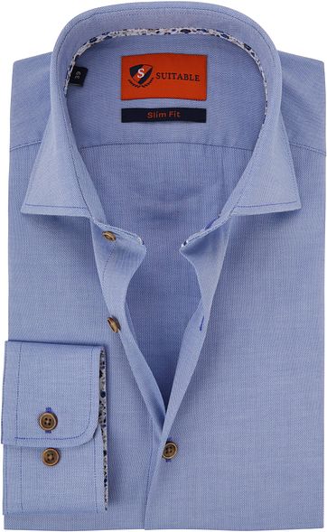 Suitable Shirt Blue Waut