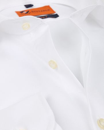 Suitable Shirt Extra Long Sleeve White 180-1