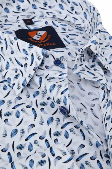 Suitable Shirt Feathers Blue