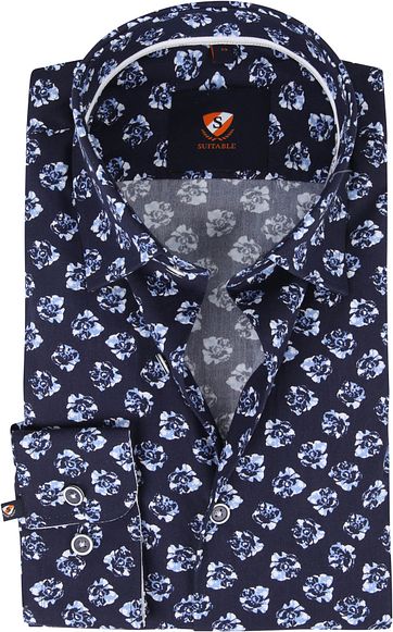 Suitable Shirt Flowers Navy