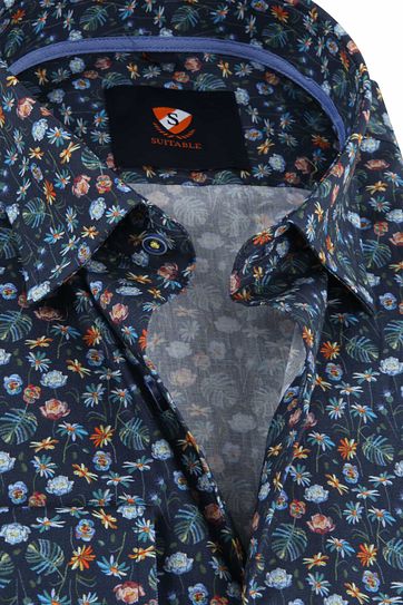 Suitable Shirt HBD Bouqet Navy