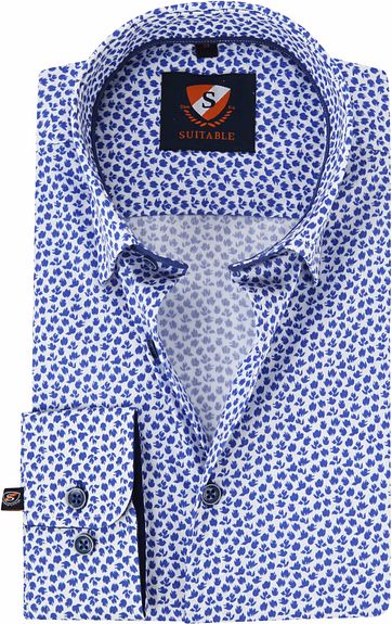 Suitable Shirt HBD Leaf Royal Blue