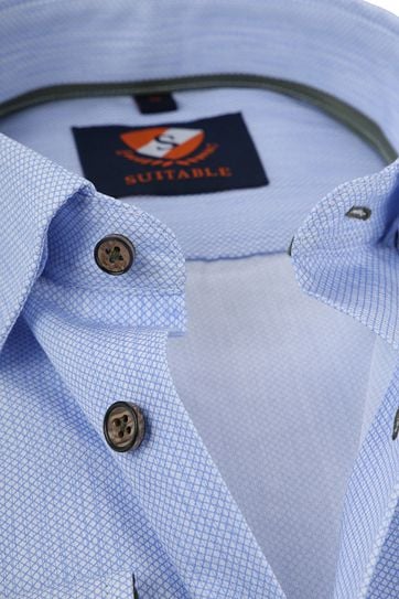 Suitable Shirt HBD Print Blue