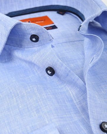 Suitable Shirt Linen Blue D81-12