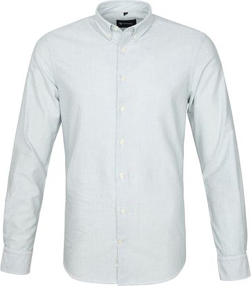 Suitable Shirt Max Stripes Dark Green