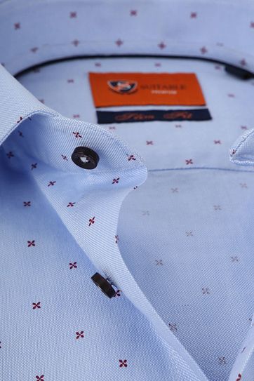 Suitable Shirt Oxford Cross Red