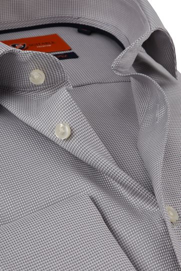 Suitable Shirt Piede De Poule Grey