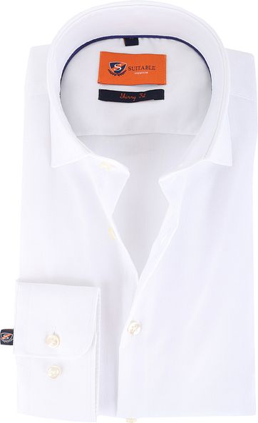 Suitable Shirt Skinny Fit White 132-2
