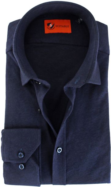 Suitable Shirt Stretch Navy - mol de toh coat pants roblox