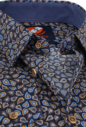 Suitable Shirt Willem Leafs Caramel