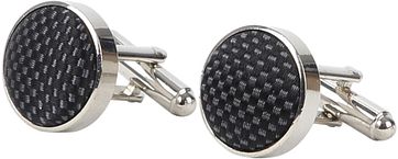 Suitable Silk Cufflinks Black