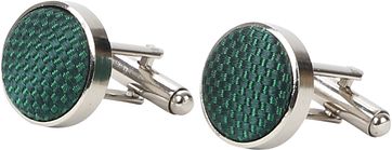 Suitable Silk Cufflinks Green