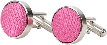 Suitable Silk Cufflinks Pink