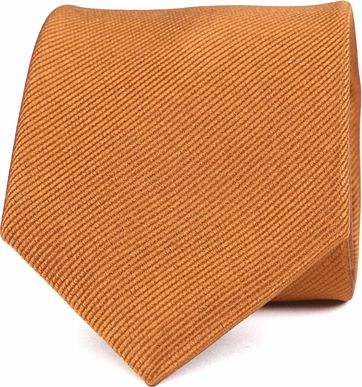 Suitable Silk Tie Cognac F12