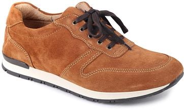 Suitable Sneaker Cognac Suede