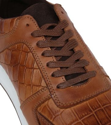 Suitable Sneaker Run Croco Bruin