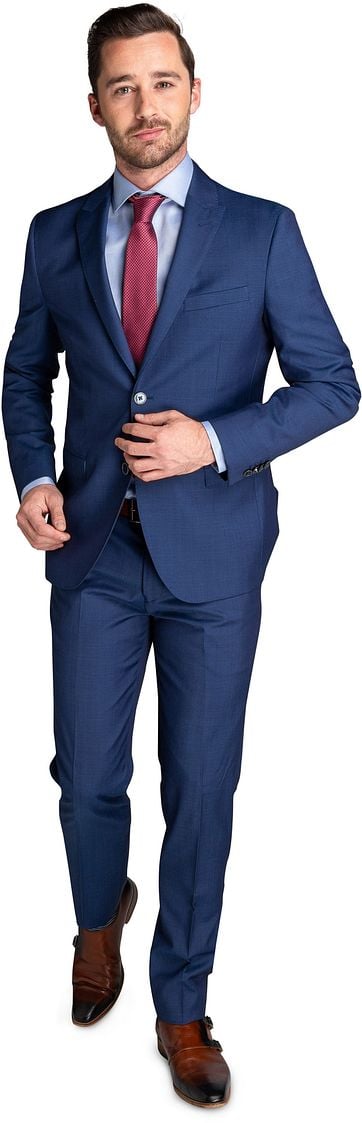 Suitable Strato Serge Suit Indigo