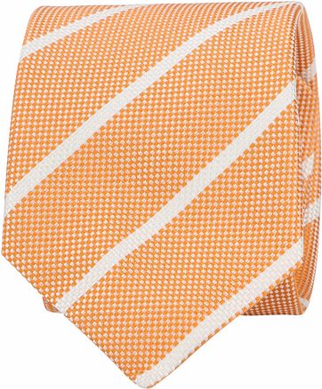 Suitable Stropdas Strepen Oranje suitable kopen in de aanbieding