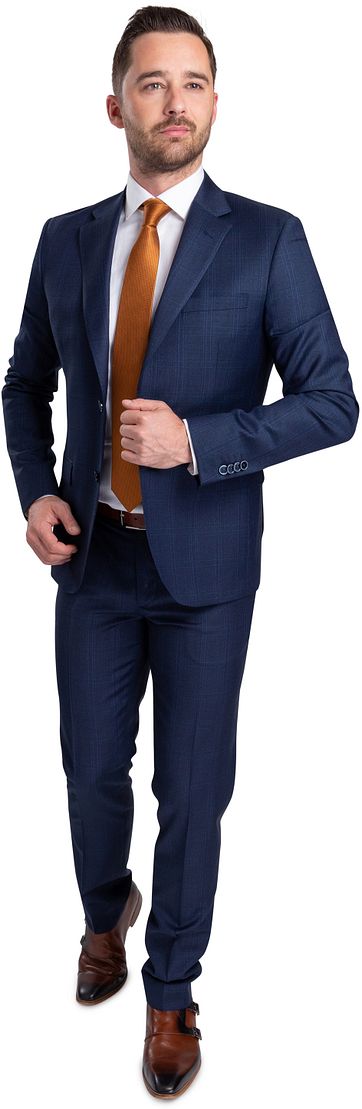 Suitable Suit Strato Navy Checks