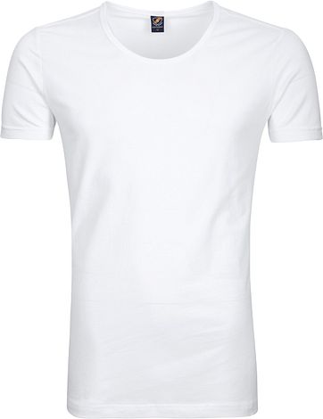 Suitable T-shirt Stretch 2-Pack O-Neck White