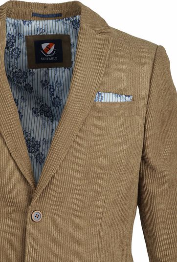 Suitable Tarm Colbert Corduroy Khaki