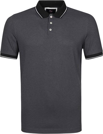 dark polo shirt